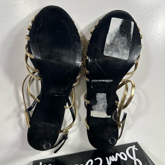 Sam Edelman Harlette Gold Strappy Heels - Picture 9 of 11